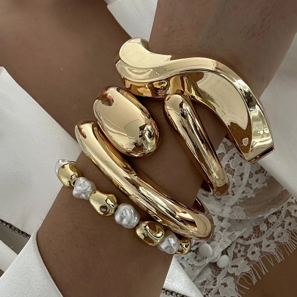 WAVE Chunky Cuff Bracelet
