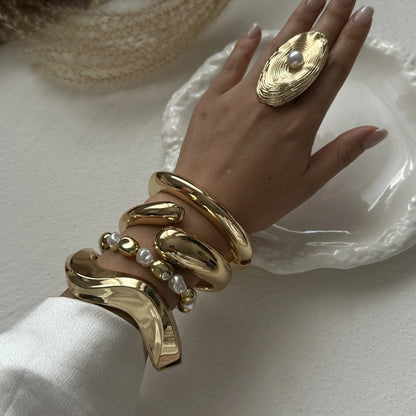 WAVE Chunky Cuff Bracelet