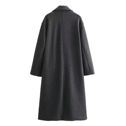 za - soft loose long coat